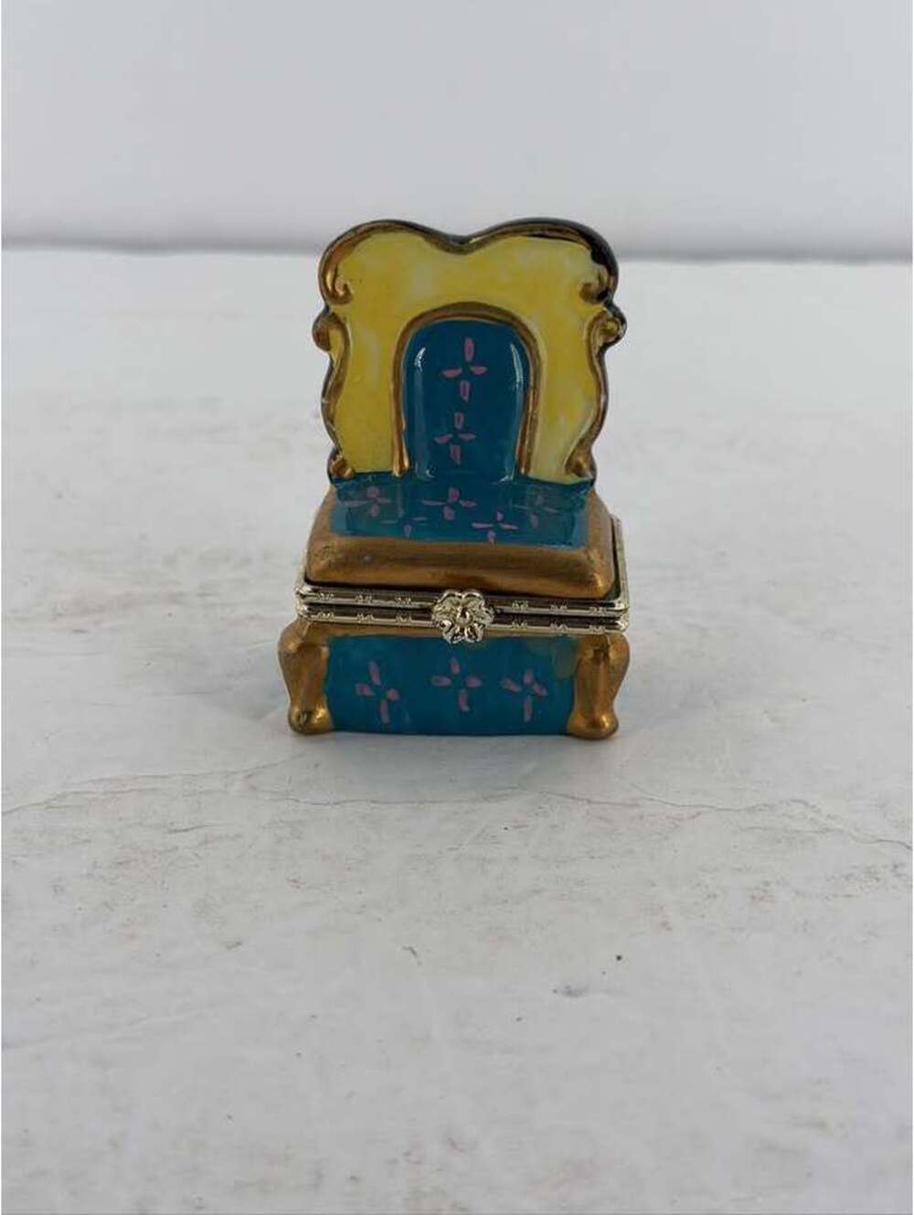 Miniature Chair Hinged Trinket Box